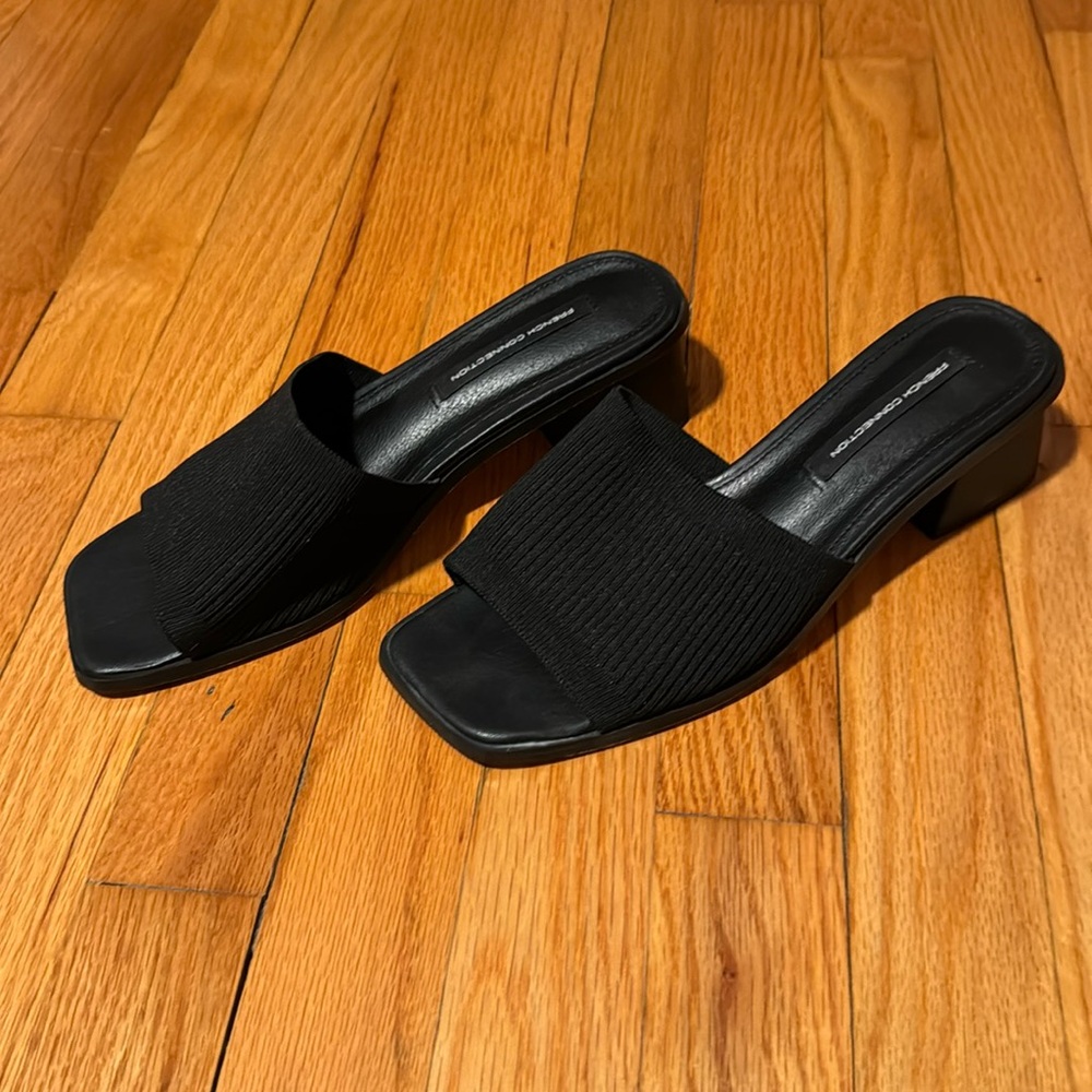 French Connection Women’s Slip-Ons Black Size 7.5